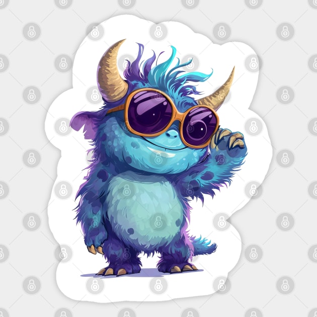 Cute Fluffy Monster Sticker by Obotan Mmienu